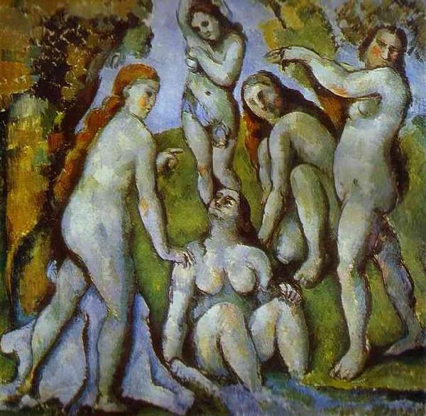 Paul Cezanne Five Bathers Spain oil painting art